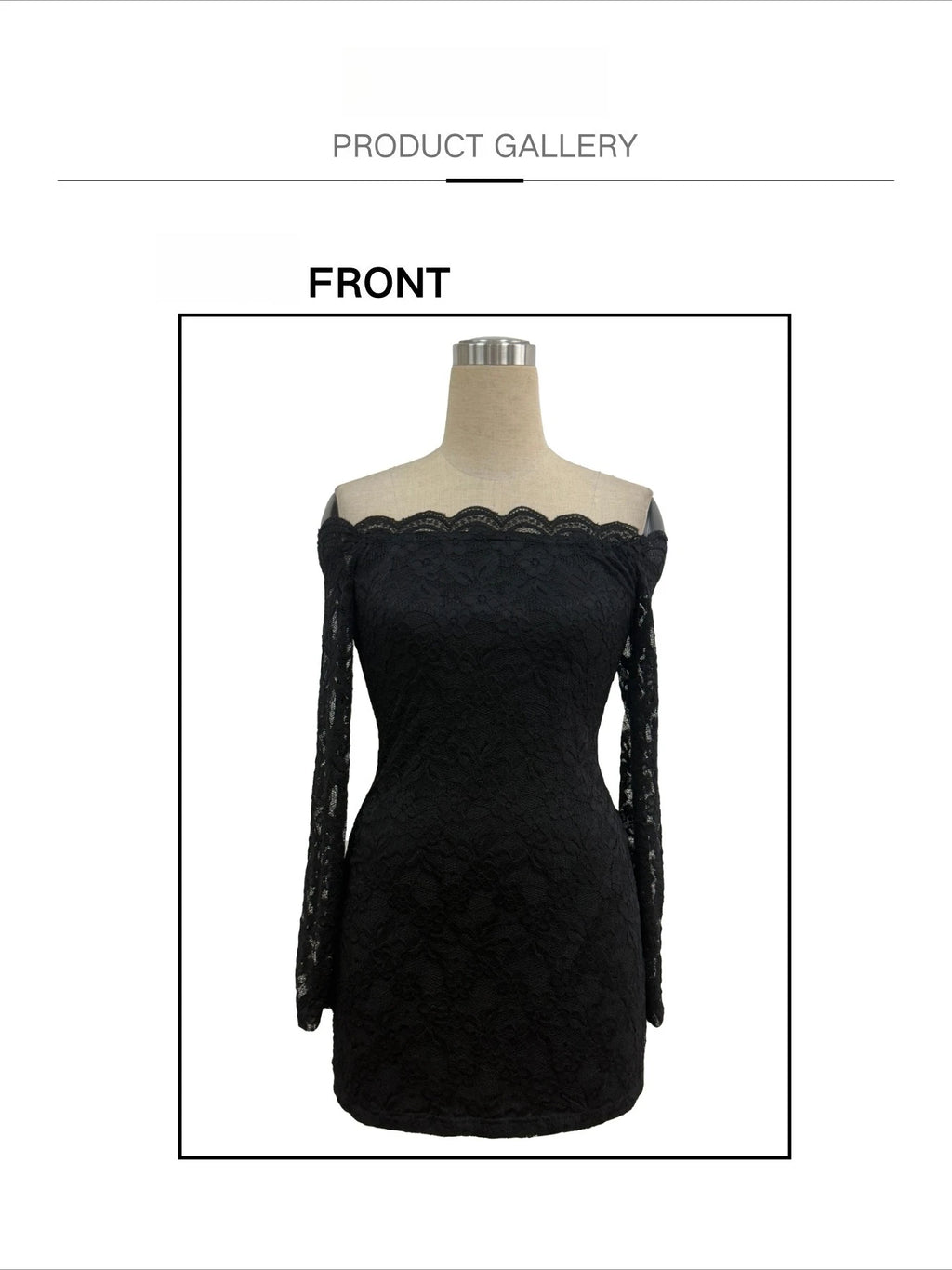New Elegant Long Sleeve Lace Off Shoulder Neck Long-sleeved Slim Fit Thin Outing Hot Girls Outfits for Sexy Ladies Short Dress