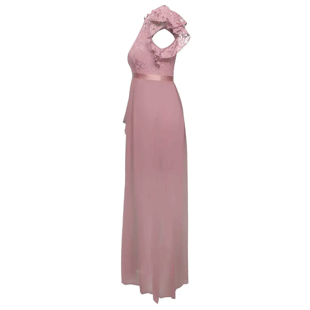 Women Elegant Long High Waisted Dress Sexy Sleeveless Bodycon Maxi Dress with Ruched Detail Split Hem