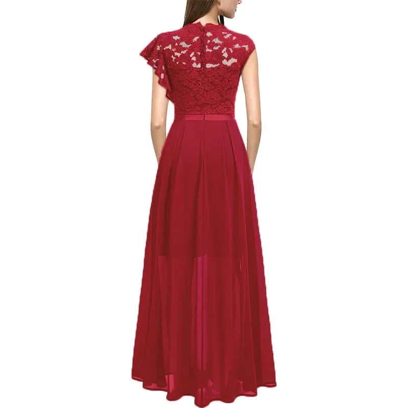 Women Elegant Long High Waisted Dress Sexy Sleeveless Bodycon Maxi Dress with Ruched Detail Split Hem
