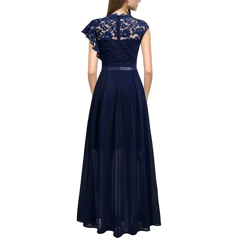 Women Elegant Long High Waisted Dress Sexy Sleeveless Bodycon Maxi Dress with Ruched Detail Split Hem
