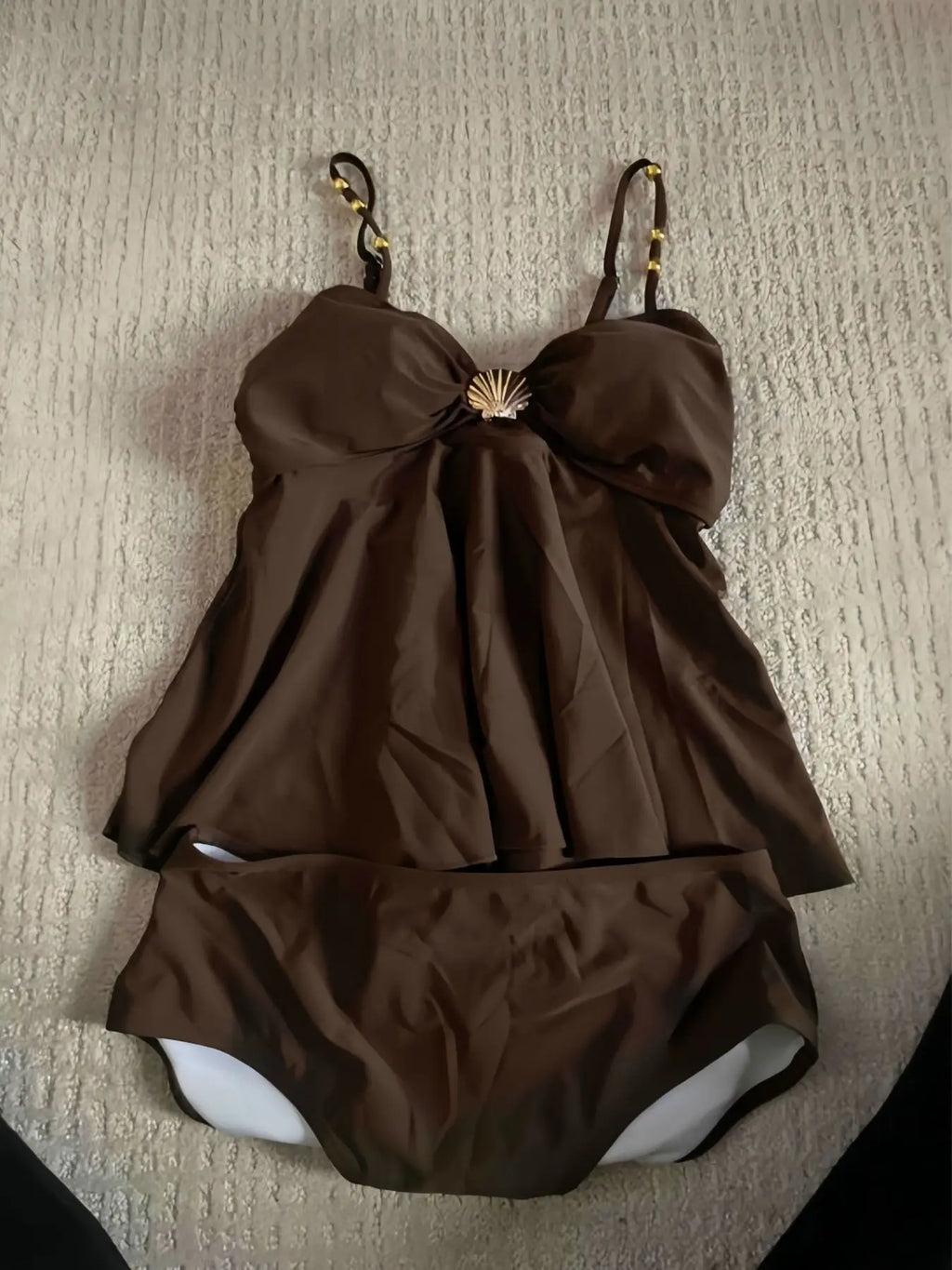 Fashion Beach Style Strap V Neck One Piece Water Outfit Solid Color Back Coverage Swimsuit for Coastal Trip Women Swimwear
