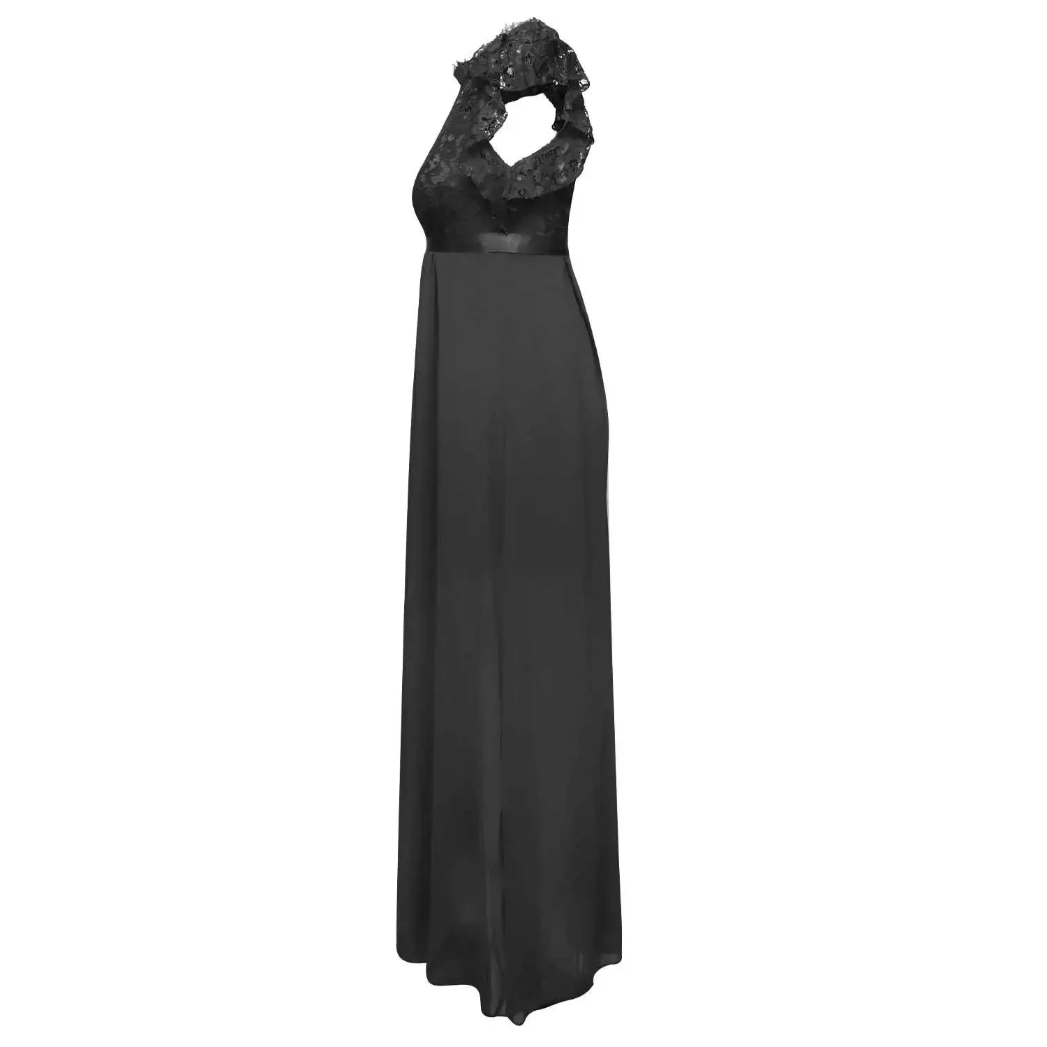 Women Elegant Long High Waisted Dress Sexy Sleeveless Bodycon Maxi Dress with Ruched Detail Split Hem