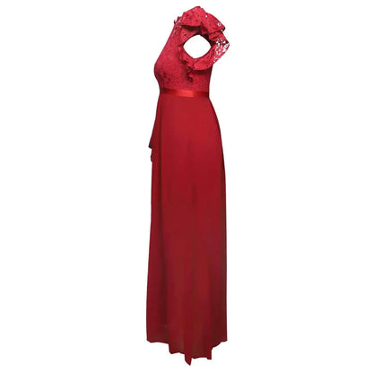 Women Elegant Long High Waisted Dress Sexy Sleeveless Bodycon Maxi Dress with Ruched Detail Split Hem