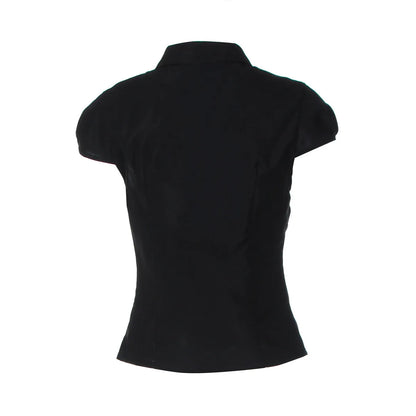 Hot Girl Vintage Y2k Harajuku Crop Tops Button Cardigan Short Sleeve Women Korean Fashion Basic Style T Shirts Casual Streetwear