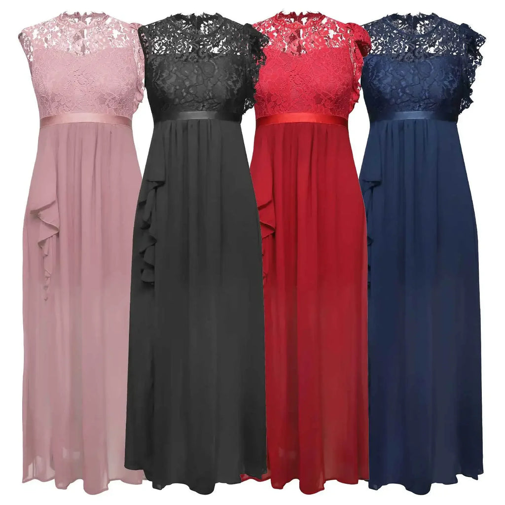 Women Elegant Long High Waisted Dress Sexy Sleeveless Bodycon Maxi Dress with Ruched Detail Split Hem