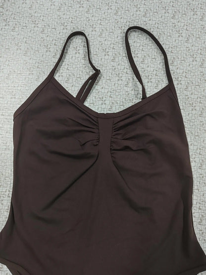 Women's Sleeveless Solid Tops Sexy Camisole Simple Basic Romper Spice Sling Strap Slim Vest Summer Jumpsuit for Vacation