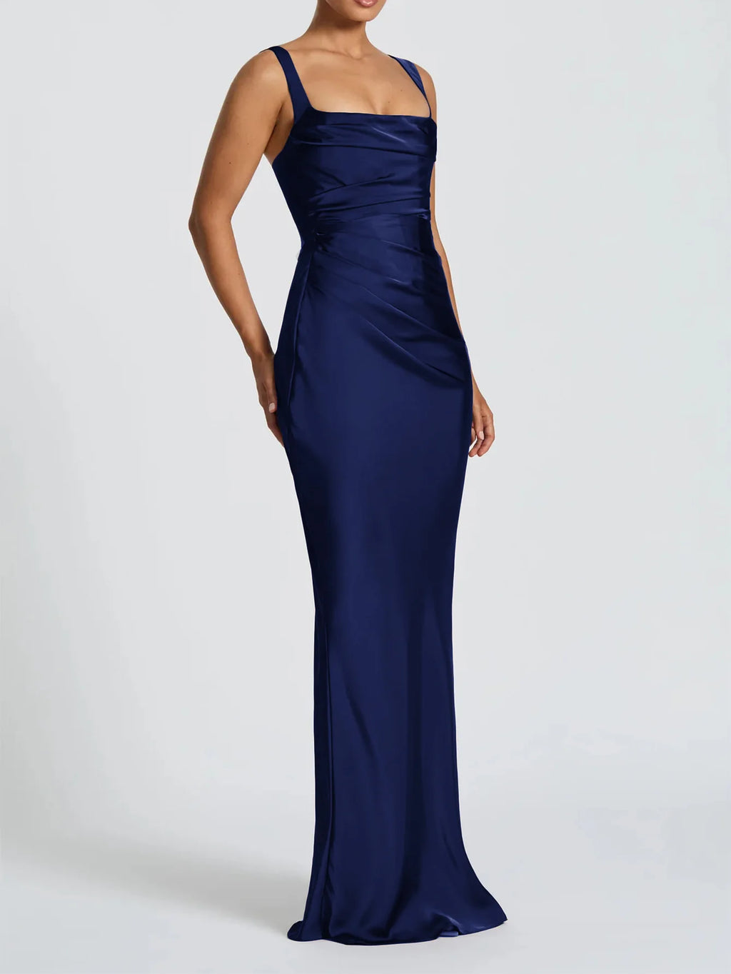 Women's Maxi Dress Elegant Sleeveless Solid Color Slim Fit Suspender Hip-wrapped Strap Dresses Fashion Ladies Party Long Skirt